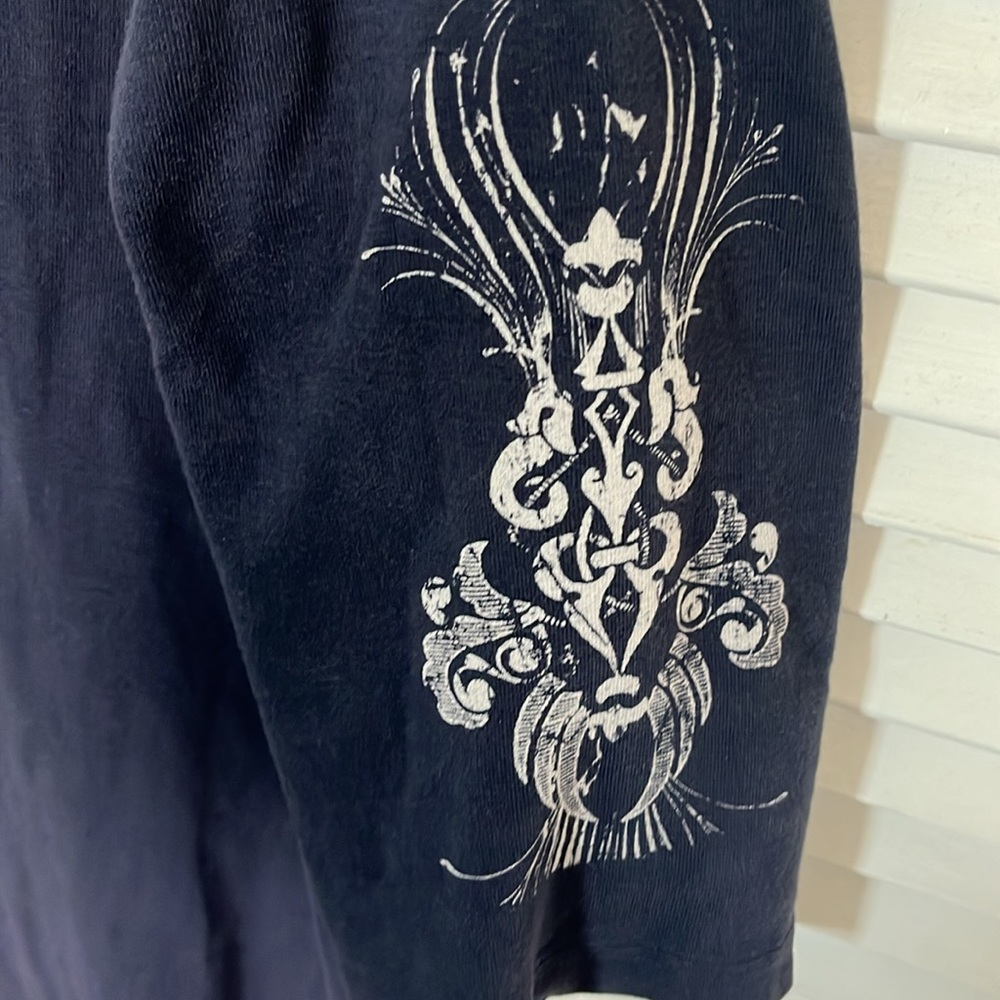 Sledge USA X large shirt. Navy blue good condition. 3/4 sleeve. - Picture 4 of 6